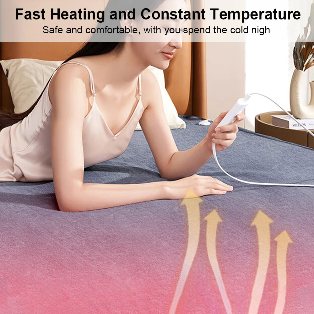 Electric Blanket Heated Mat 220V Smart Control Winter Body Warmer Sheets Mattress Carpet Electric Heated Blanket For Home