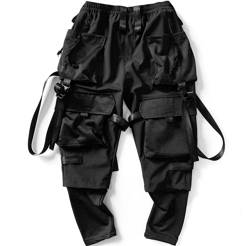 11 BYBB'S DARK Ribbons Multi Pockets Cargo Pants Men Hip Hop Streetwear Tactical Function Trouser Techwear  Harajuku Joggers Men