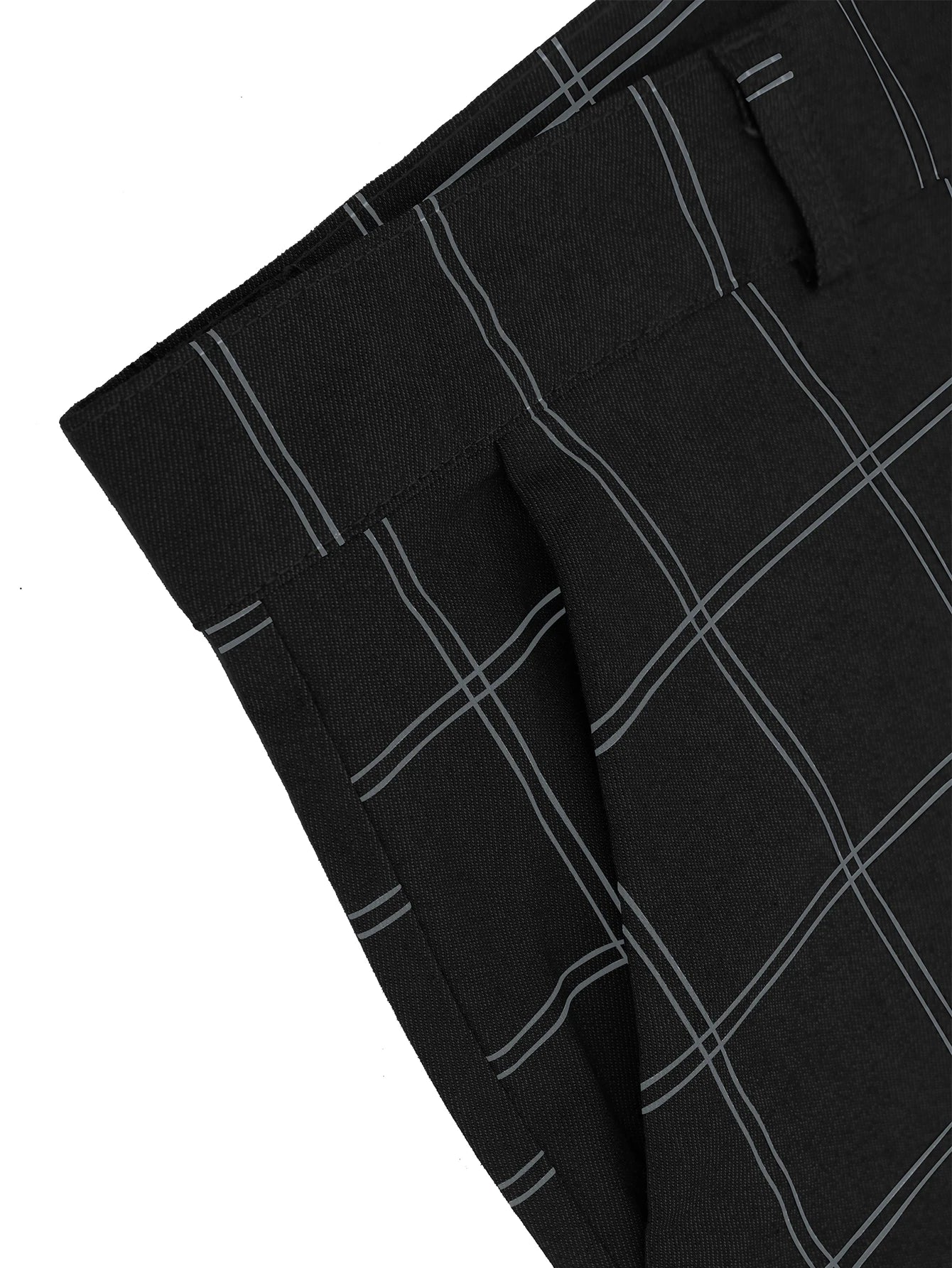 Checkered Fashion Europe and the United States Style Men's Pants Business Casual Travel Slim Pants Comfortable and Versatile