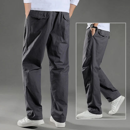 Men's Cargo Pants Summer Spring Cotton Work Wear New In Large Size 6XL Casual Climbing Joggers Sweatpants Hombre Autumn Trousers