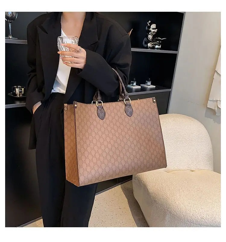 2023 New Fashion Portable Shopping Bag Large Capacity Tote Bag Elegant Fashion Shoulder Bag Handbags Women's Large Bag