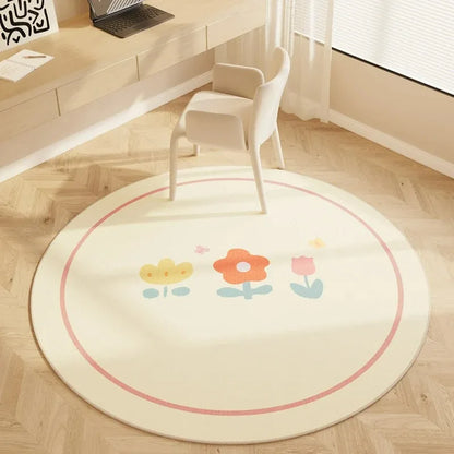 Hopscotch Children Play Mat Non Slip Home Decor Round Carpet Living Room Bedroom Kitchen  Floor Mat Sofa Table Area Decor Rugs