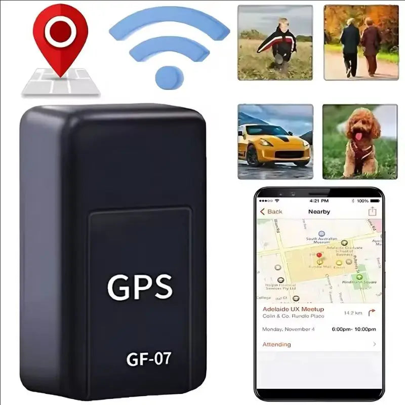 Mini traceur GPS de voiture Gf07, dispositif de suivi GPS en temps réel, positionneur magnétique avec message SIM, antivol, localisateur GPS quotidien