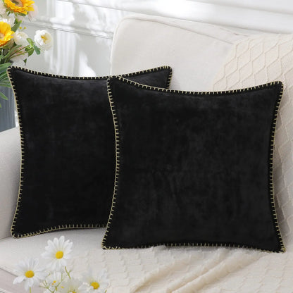 Olanly Chenille Cushion Cover 45x45 Pillow Cover 40x40cm Sofa Decorative Throw Pillow Case Soft Luxury For Living Room Decor﻿