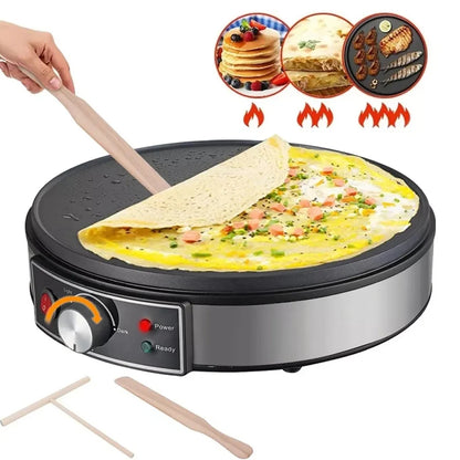 110V/220V Electric Crepe Maker Machine Pancake Machine Baking Pan Pie Maker Nonstick Griddle Crepes Maker Kitchen Cooking Tools