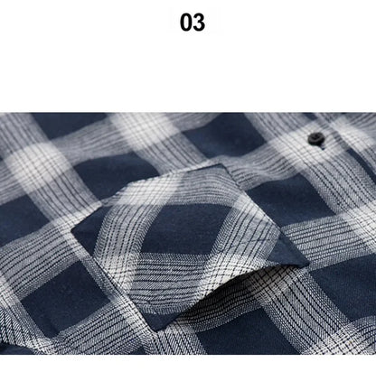 2025 New Men Flannel Plaid Shirt Soft Comfort Slim Fit Styles Brand For Man Cotton Spring Autumn Casual Long Sleeve Shirts