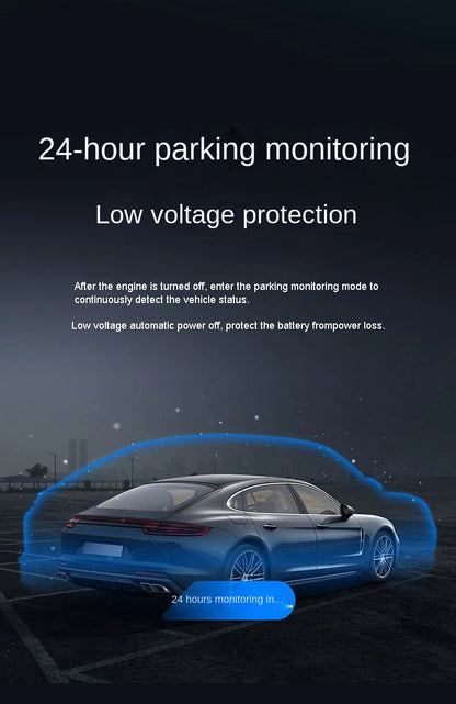 Caméra de tableau de bord cachée à 4 canaux, avec application 4K HD, Vision nocturne, moniteur de stationnement 24/7, capteur G, enregistrement en boucle, détection de mouvement, boîte noire WDR