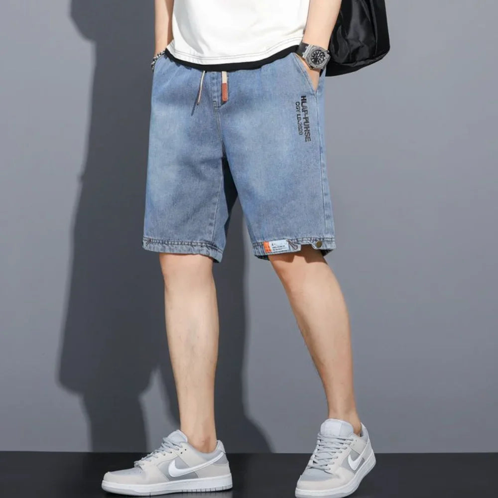 y2k Mens jeans Loose Baggy jeans Denim Short Men Jeans Fashion Streetwear Hip Hop Cargo pants man Shorts Pocket Male