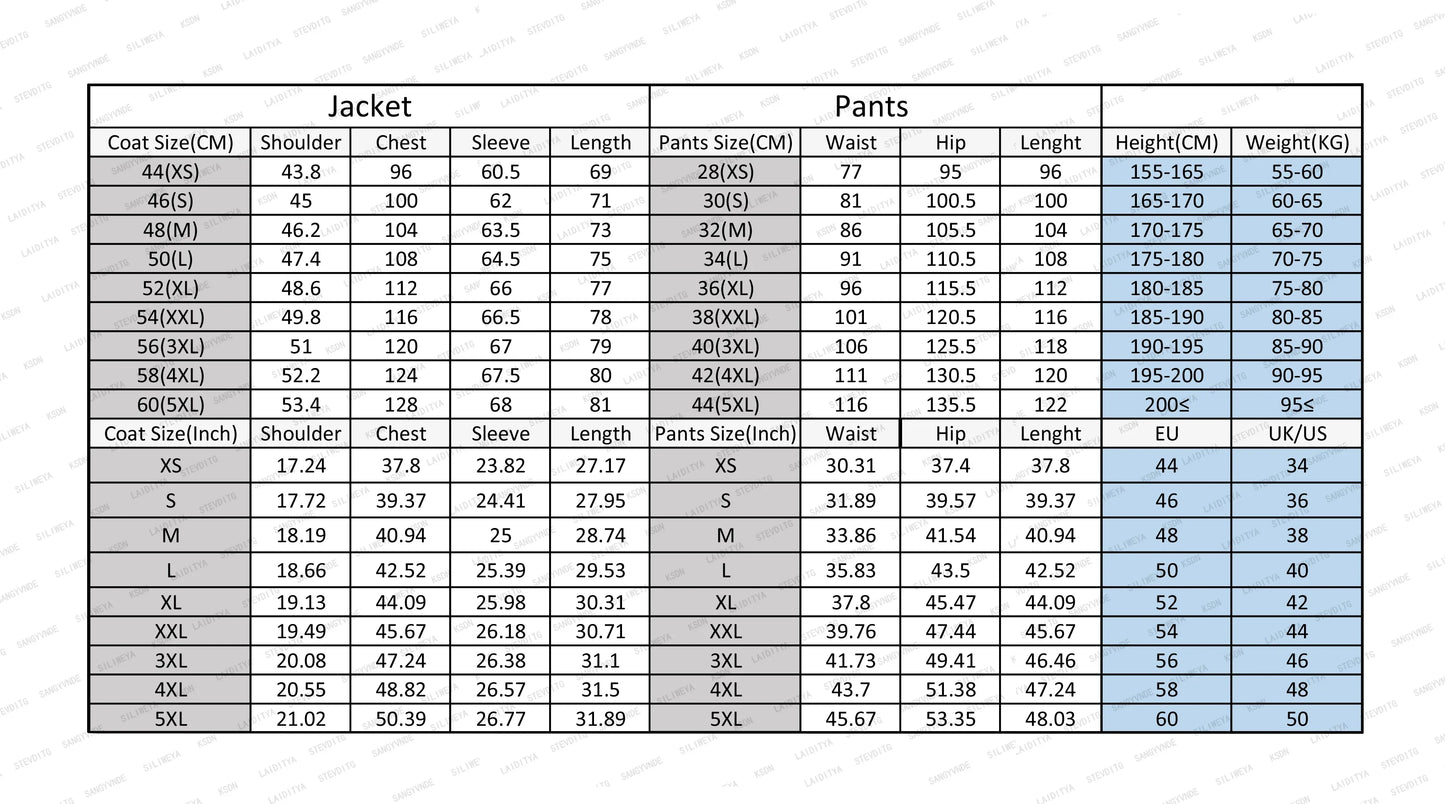 Fashion Blue Men Suits African Single Breasted Stand Lapel Slim Fit 2 Piece Jacket Pants Outfits Male Clothing Terno Masculino