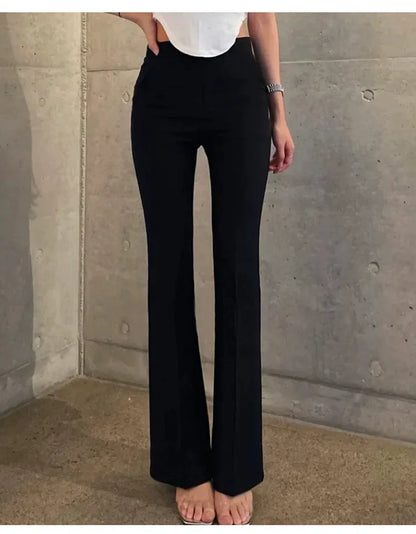 WOMENGAGA Fashion Sexy Pants Korea Slim High Waist Sexy Slightly Slim Casual Pants For Women Elegant And Mature Women D45B