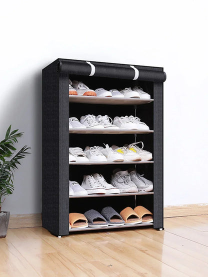 Shoe Rack Organizer Dustproof Shoe Cabinet Multilayer Minimalist Nonwoven Home Furniture Space-saving Cabinets Shoe Shelf