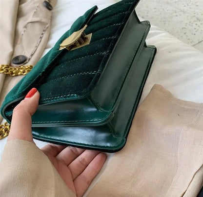 Luxury Women Handbag High Quality Velvet Mini Small Shoulder Bag Party Evening Clutch Fashion Flap Crossbody Tote Female Packag