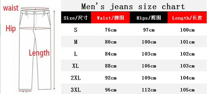 2024 New Street Style Ripped Skinny Jeans Men Vintage wash Solid Denim Trouser Mens Casual Slim fit Stretch pencil denim Pants