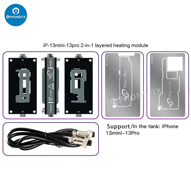 WL HT007 Pre-Heating Soldering Station Motherboard Tin Planting Layered Heating Table for iPhone 16 15 14 13 12 11 Pro Max