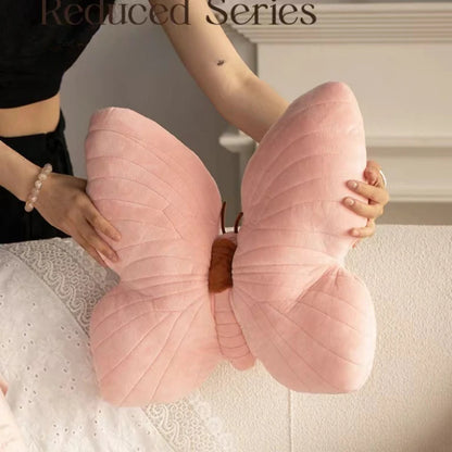 Butterfly Pillow Cute Ins Sofa Pillow Soft Pink Butterfly Pillow Decoration Home Bedhead Portable Pillow Creative Alien Pillow