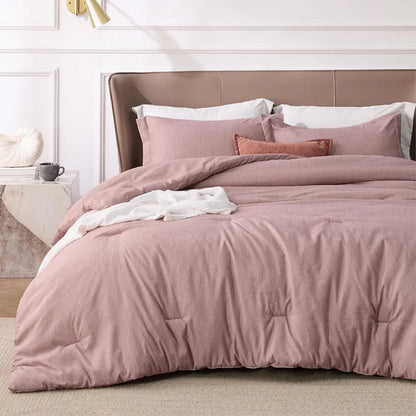 Bedsure Comforter Set - Soft Bedding for All Seasons, Cationic Dyed Bedding Set, Twin, Full, Queen, King, Cal King