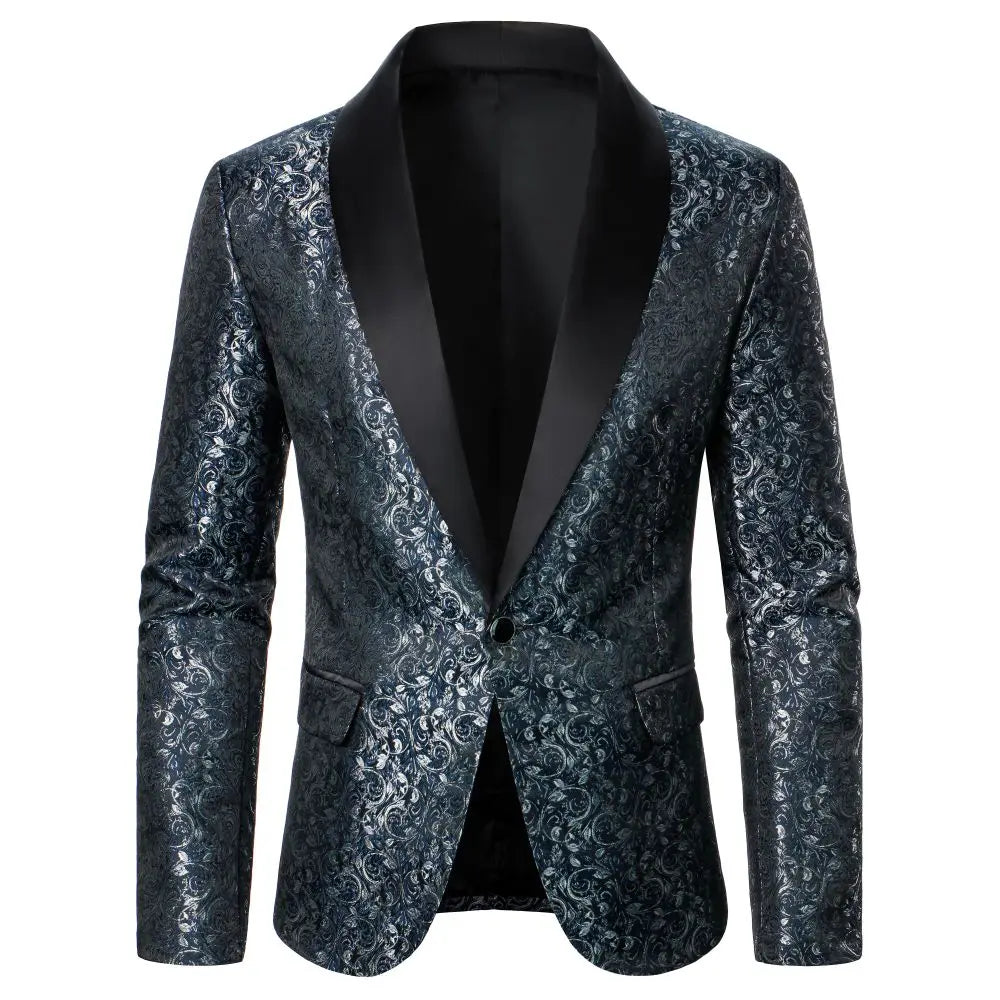 Men's Suit Jacket Luxury Textured Fabric Men's Coat Business Casual Style Men's Wear Wedding Dinner Party Performance Men's Suit