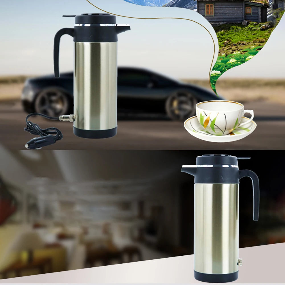 1200 ML Portable Water Heater Car Hot Kettle 120/240 W 12/24 V Car Truck Water Heater Auto Shut Off Fast Boiling for Travel Home