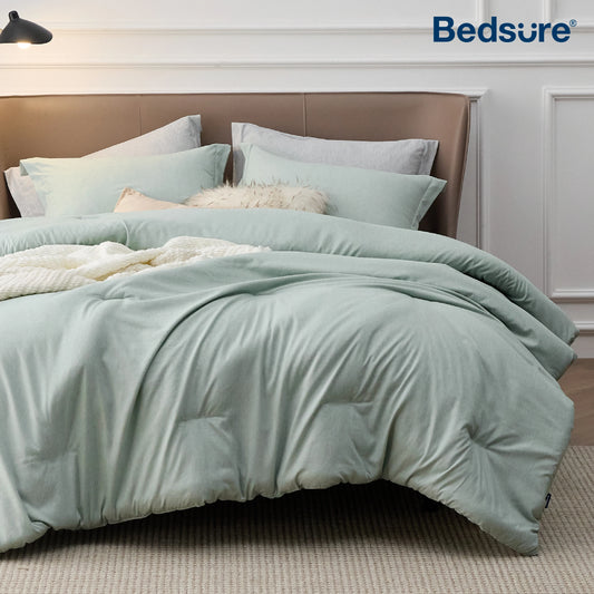 Bedsure Comforter Set - Soft Bedding for All Seasons, Cationic Dyed Bedding Set, Twin, Full, Queen, King, Cal King