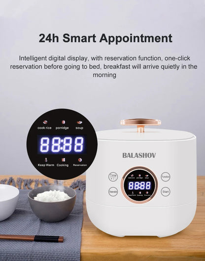 220V EU Plug Mini Electric Smart Rice Cooker Multifunction Rice Cookers Non-stick MultiCooker Fashion Cooking Machine Foy Home