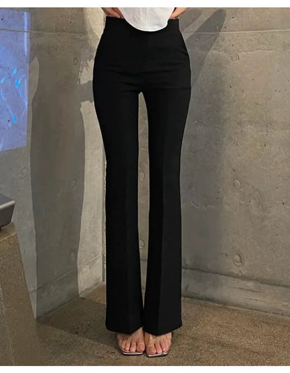 WOMENGAGA Fashion Sexy Pants Korea Slim High Waist Sexy Slightly Slim Casual Pants For Women Elegant And Mature Women D45B