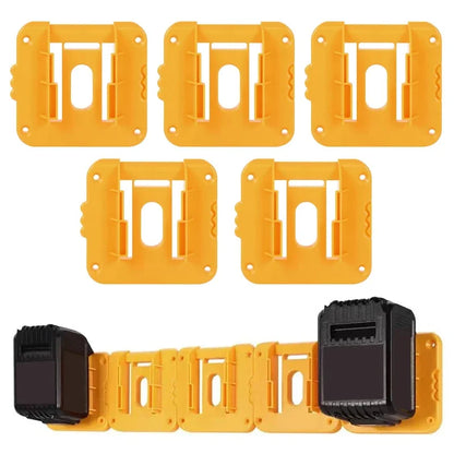 1/2/5PCS Battery Holder Storage Rack for Dewalt 18V 20V Li-ion Battery DCB203 DCB205,Wall Mount Battery Dock for Workbench