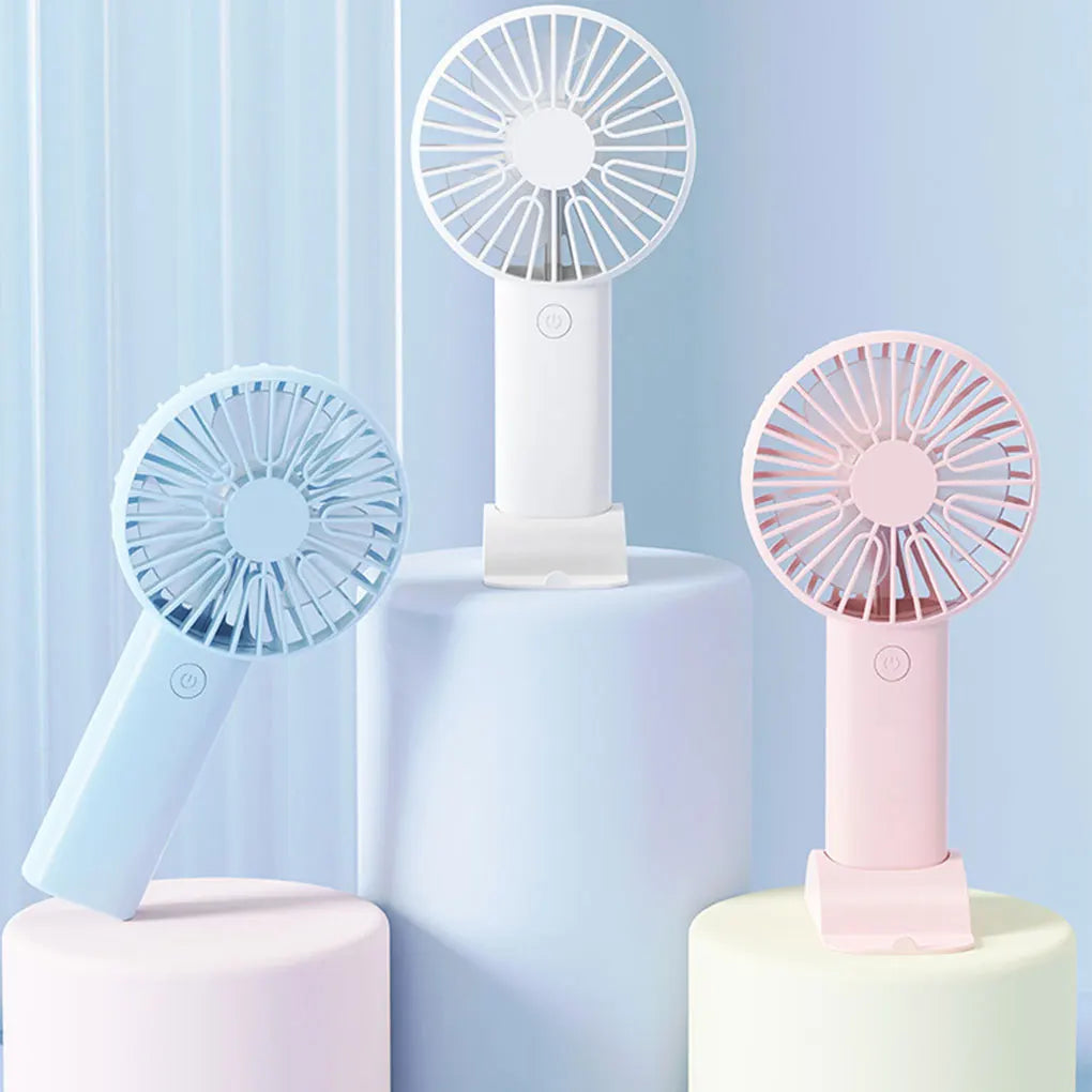 Portable Handheld Fan Small Cooling Fan USB Rechargeable Eyelash Eyelash Mute Cooler  Handheld Fan Mini USB Rechargeable Desk