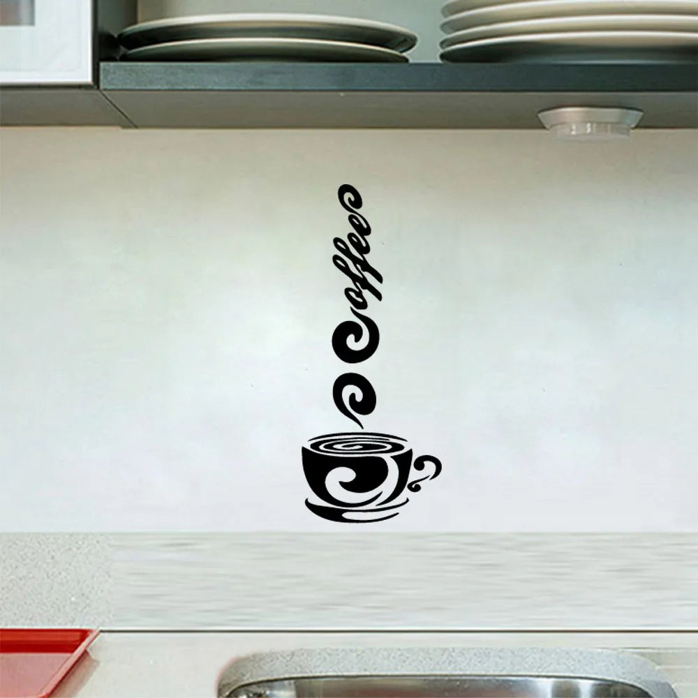 1pc hot sale bon appetit and kitchen Wall Art Decal Decoration Fashion Sticker For Kids Rooms Wall Stickers Waterproof Wallpaper