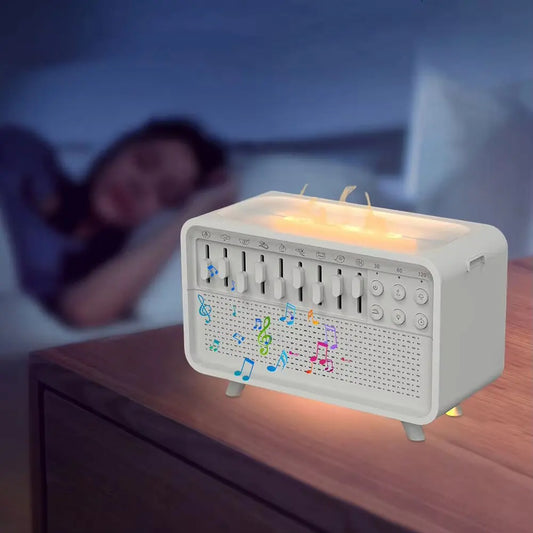 White Noise Aroma Humidifier LED Night Light Air Diffuser Humidifier with Nature Sounds Bluetooth Speaker Essential Oil Diffuser