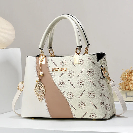 Chic Women'S Fashion Handbag - Elegant Printed Crossbody Bag With Large Capacity, Versatile & Stylish Purses