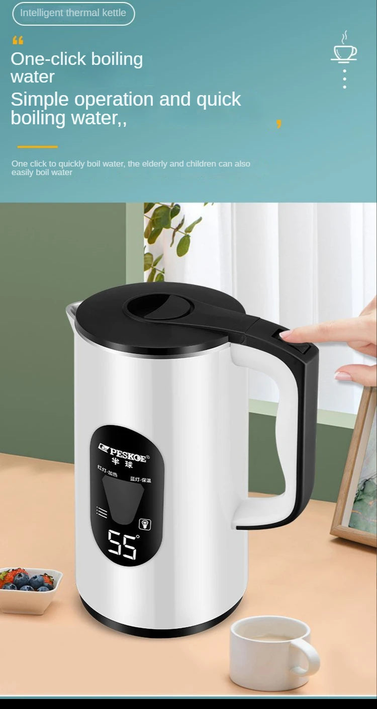 3L Electric Kettle Constant LED Temperature Display Portable Travel Healthy Teapot  Quilkly Boiler Water Kettle Bottle