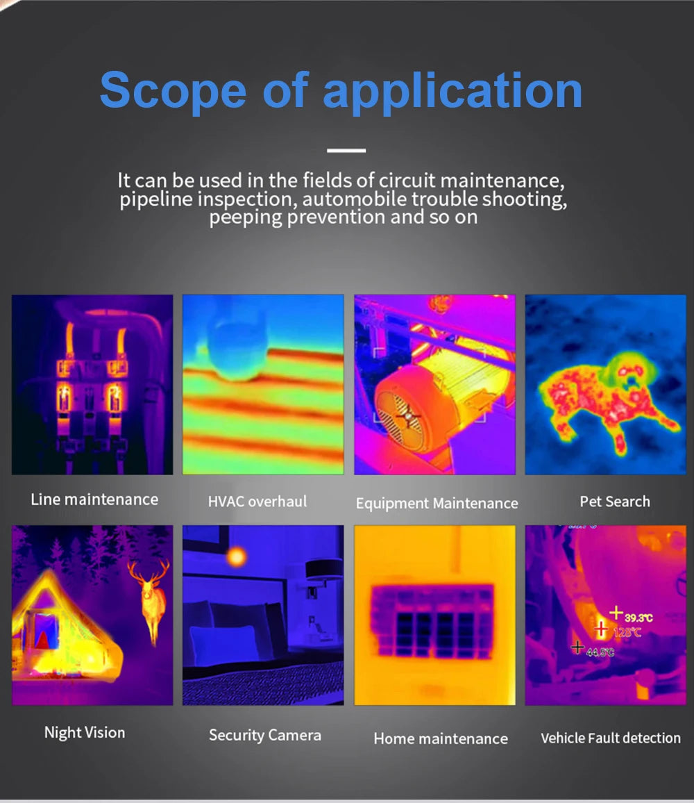 TOOLTOP T7 256*192 Android Type-C Thermal Imager 25Hz Mobile Thermal Imaging Camera for Solar Panel Power Device Fault Detect