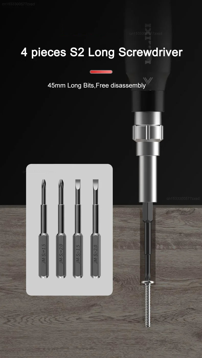 Xiaomi DELIXI 145-in-1 Screwdriver Set Precision Magnetic Screw Driver Bits Wireless Hand Screwdriver Portable Repair Kit Tools