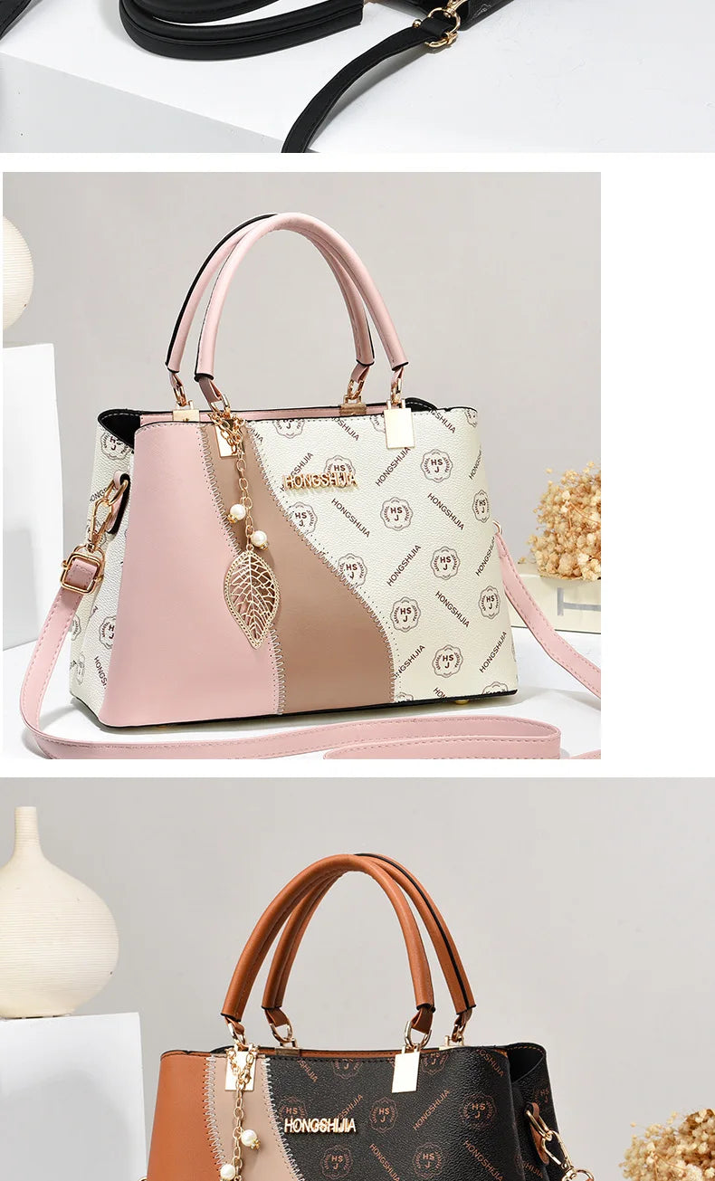 New Retro Printed Letter Laidies Handbag Portable Female Messenger Tote Sac High Quality Leather Women Crossbody Shoulder Bags