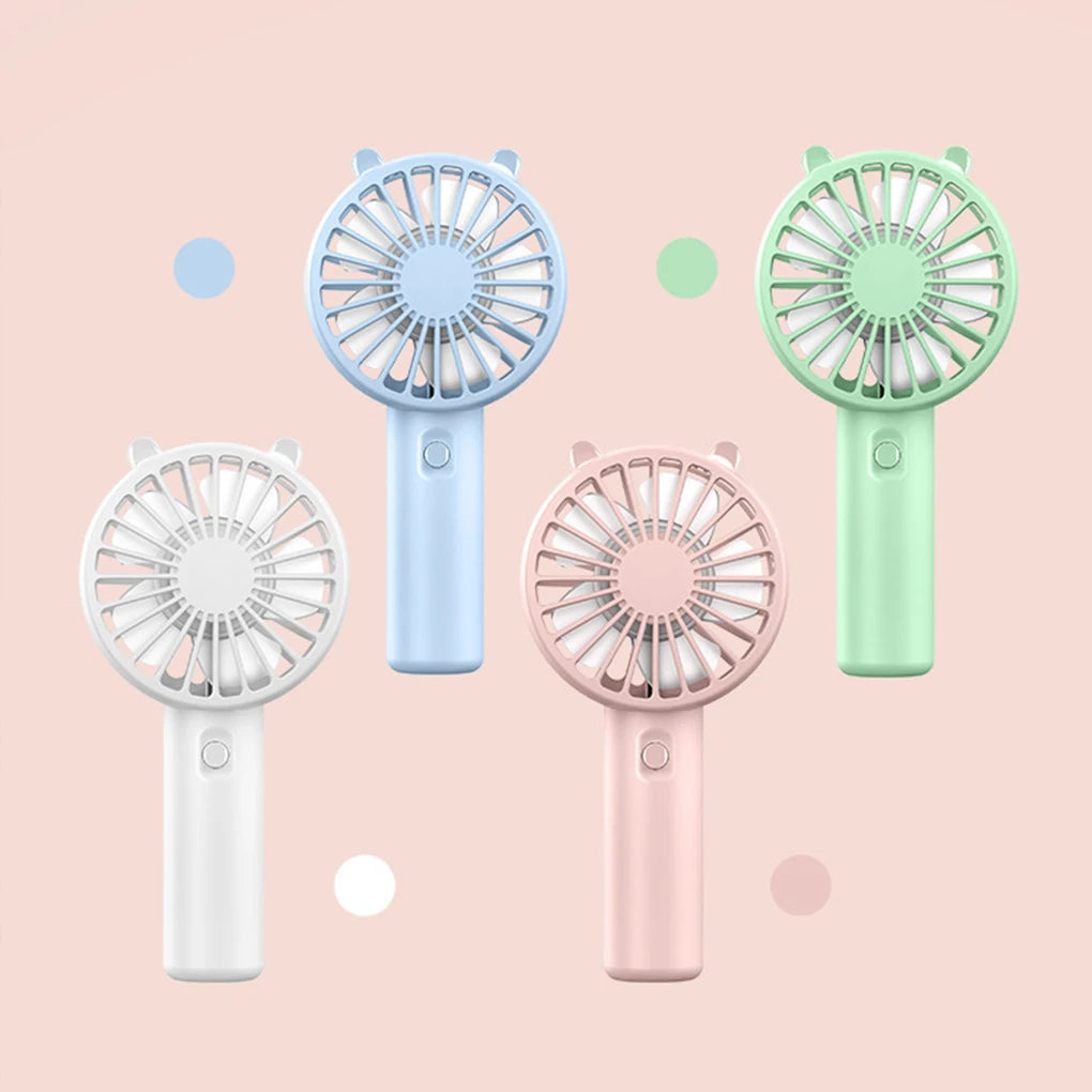 Portable Handheld Fan Small Cooling Fan USB Rechargeable Eyelash Eyelash Mute Cooler  Handheld Fan Mini USB Rechargeable Desk