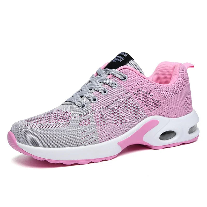 Women's Shoes Running Increase Heel Breathable Mesh Platform Summer Outdoor Light Vulcanize Sports Shoes Casual Walking Sneakers