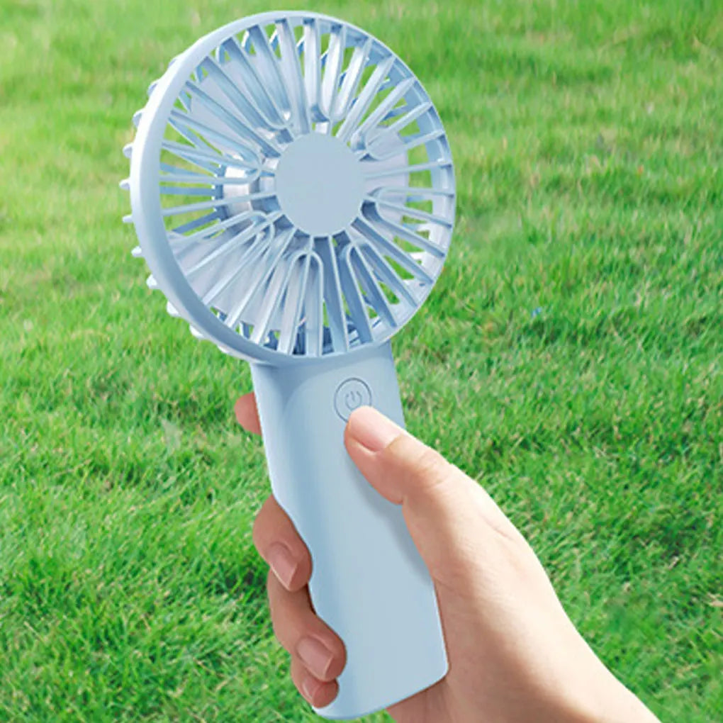 Portable Handheld Fan Small Cooling Fan USB Rechargeable Eyelash Eyelash Mute Cooler  Handheld Fan Mini USB Rechargeable Desk