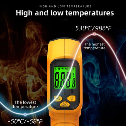 -50~530C Infrared Thermometer Professional 12:1 Digital IR-LCD Temperature Meter Non-contact Laser Thermometers Pyrometer