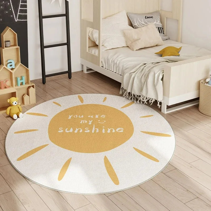 Hopscotch Children Play Mat Non Slip Home Decor Round Carpet Living Room Bedroom Kitchen  Floor Mat Sofa Table Area Decor Rugs