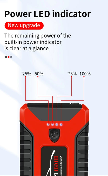 Démarreur de saut de voiture Portable, batterie externe 99800mAh, chargeur de démarrage d'urgence 600A 12V pour batterie Booster de voiture, dispositif de démarrage rapide