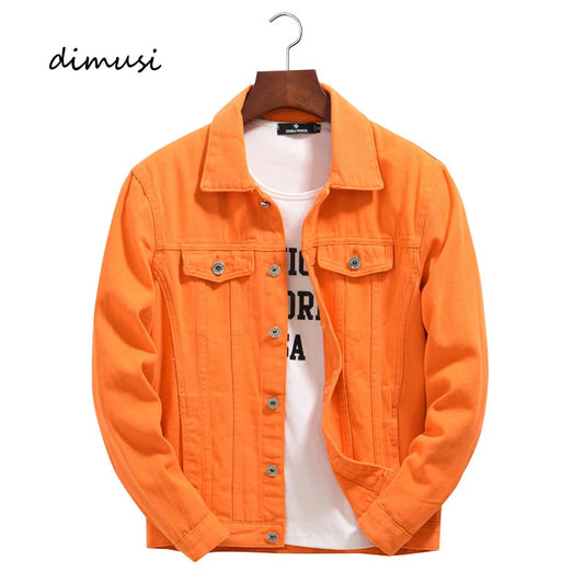 Spring Autumn Men's Denim Jackets Casual Outdoor Cotton Punk Biker Coats for Mens Lapel Hip Hop High Streetwear Jacket Clothing