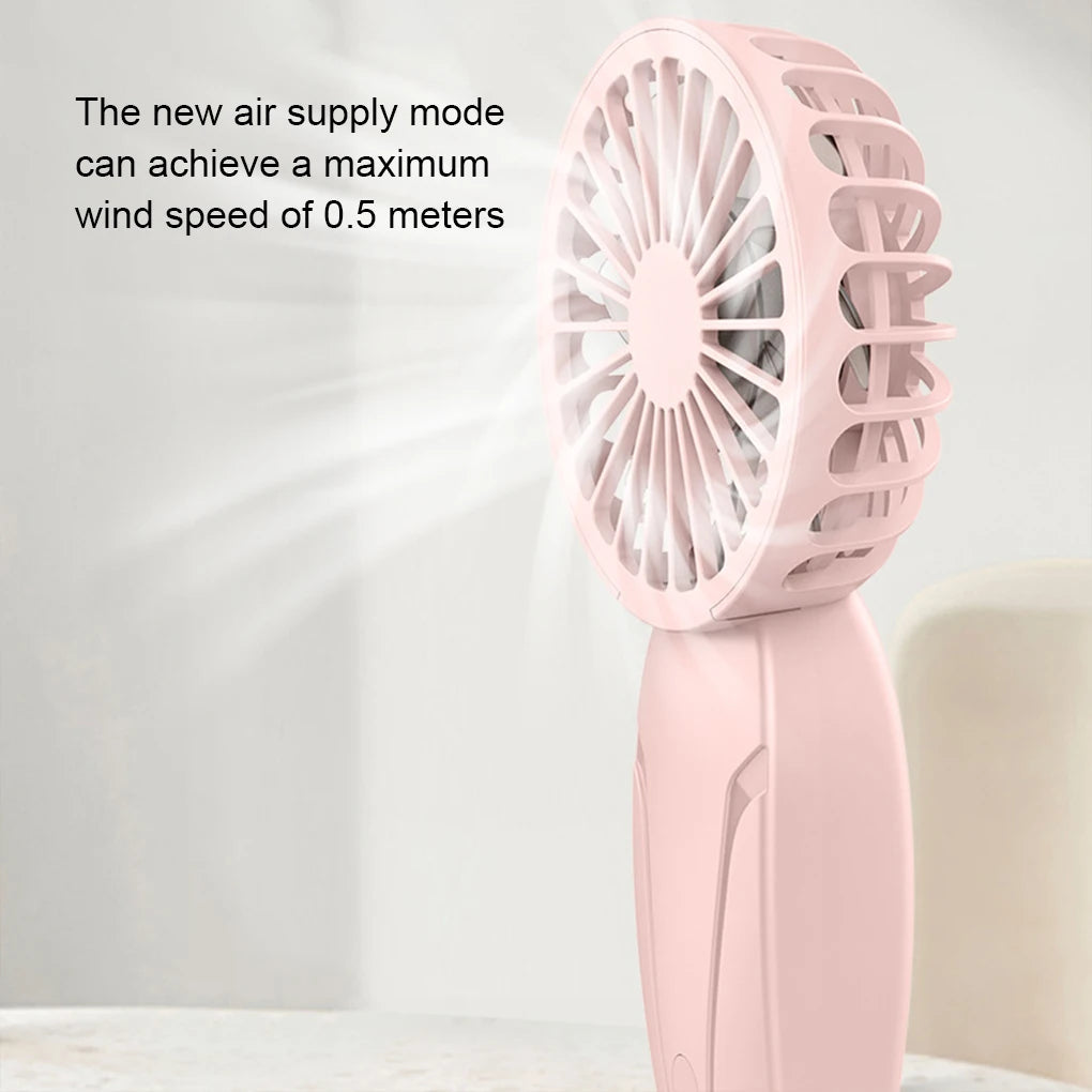 Noise Free Rechargeable Mini Fan For Silent Cooling Experience Lightweight Portable Mini Pocket Fan