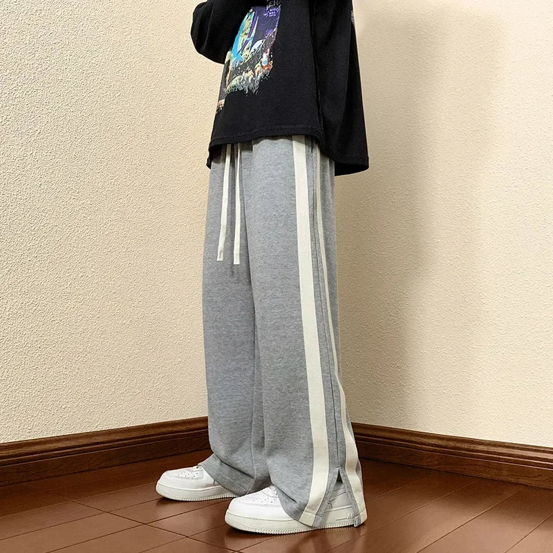 2023 Autumn Men Casual Wide-Leg Pants Korean Version Y2K Streetwear Hip Hop Men Fashion Trousers Sweatpants Harajuku Pants Men