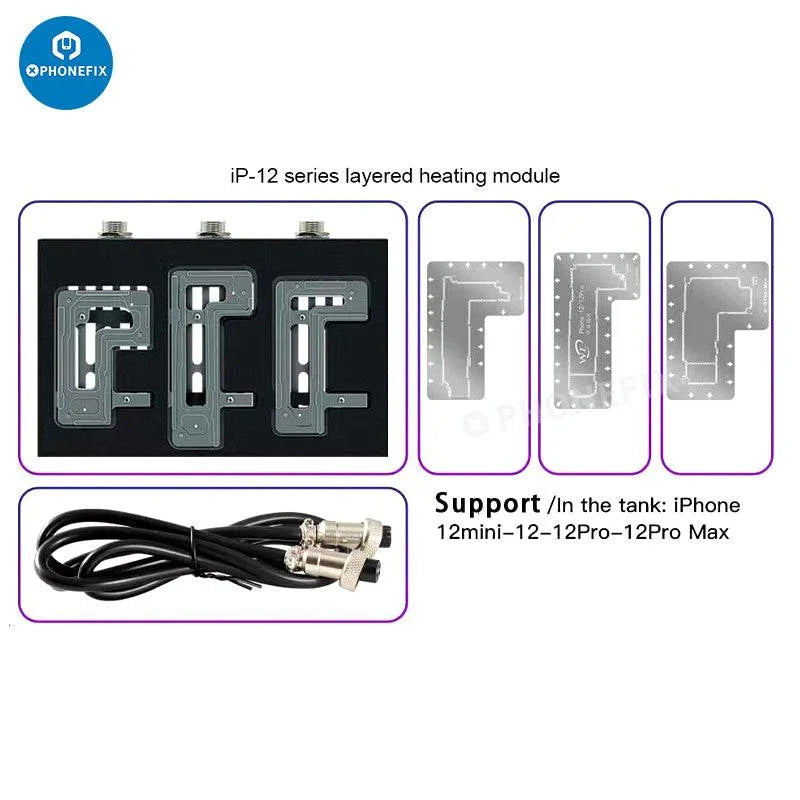 WL HT007 Pre-Heating Soldering Station Motherboard Tin Planting Layered Heating Table for iPhone 16 15 14 13 12 11 Pro Max