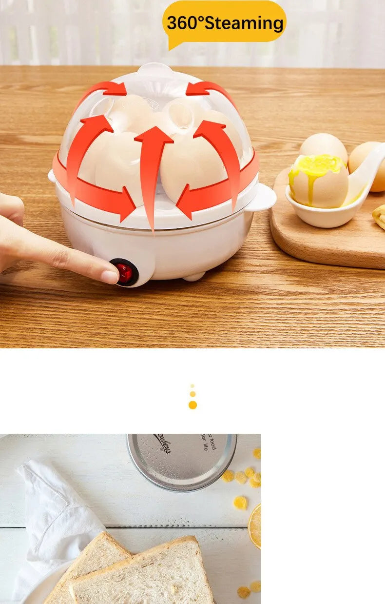 Electric egg cooker double layer egg cooker mini steamer egg cooker kitchen cooking breakfast machine new multi-function 220V