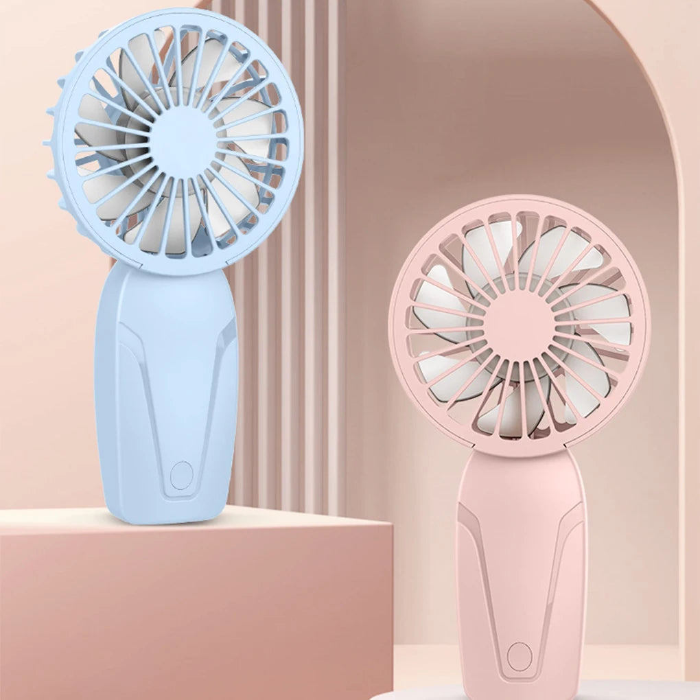 Portable Handheld Fan Small Cooling Fan USB Rechargeable Eyelash Eyelash Mute Cooler  Handheld Fan Mini USB Rechargeable Desk