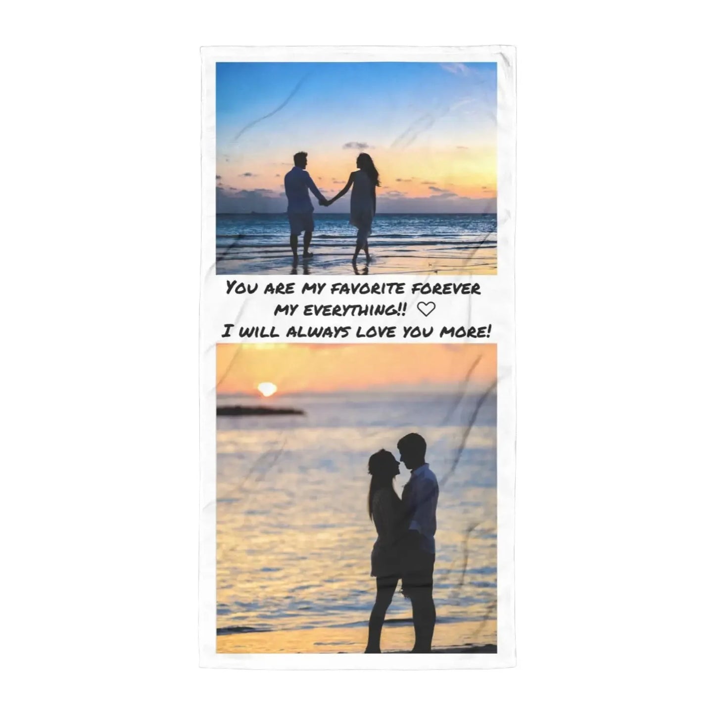 Custom Beach Towel with Photos Personalized Picture Bath Pool Towel Customized Gifts for Boys Girls Teens Birthday Father's Day