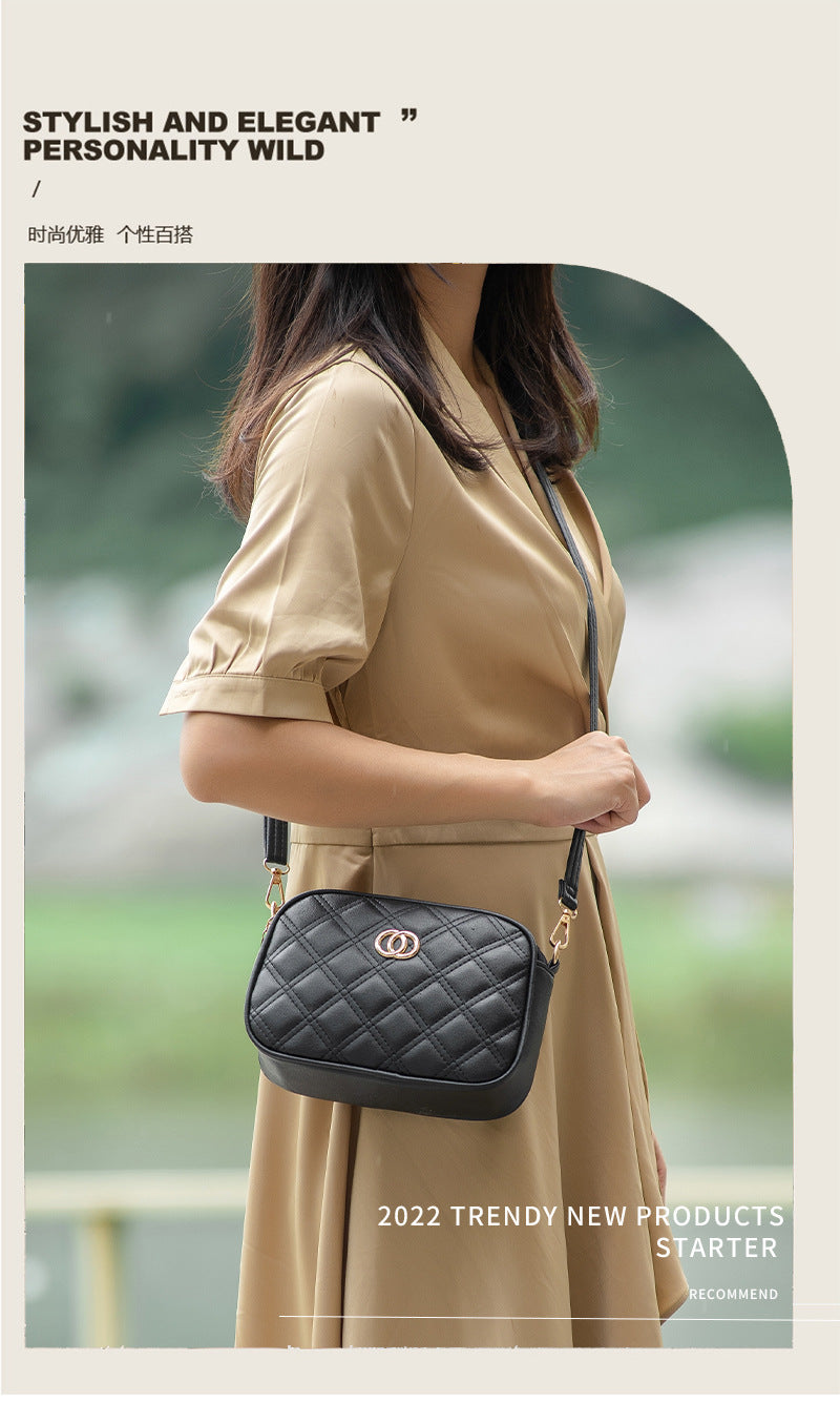 2024 new in quilted designer women's crossbody bag with chic gold logo purses and handbags bolsas de mujer shoulder bag ladies