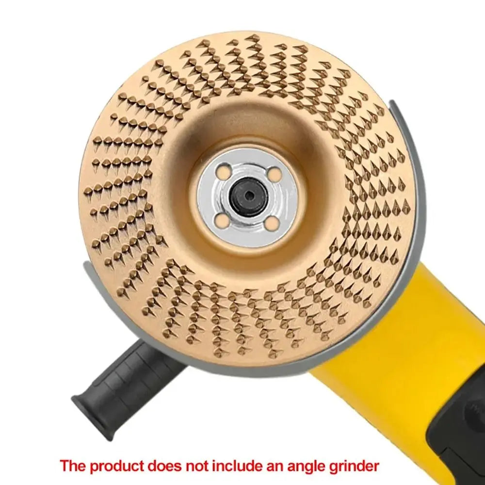 1/3Pcs Wood Grinding Wheel Arc/Flat/Bevel Rotary Angle Grinder Disc Carbon Steel Wood Polishing Wheel Abrasive Tool Parts