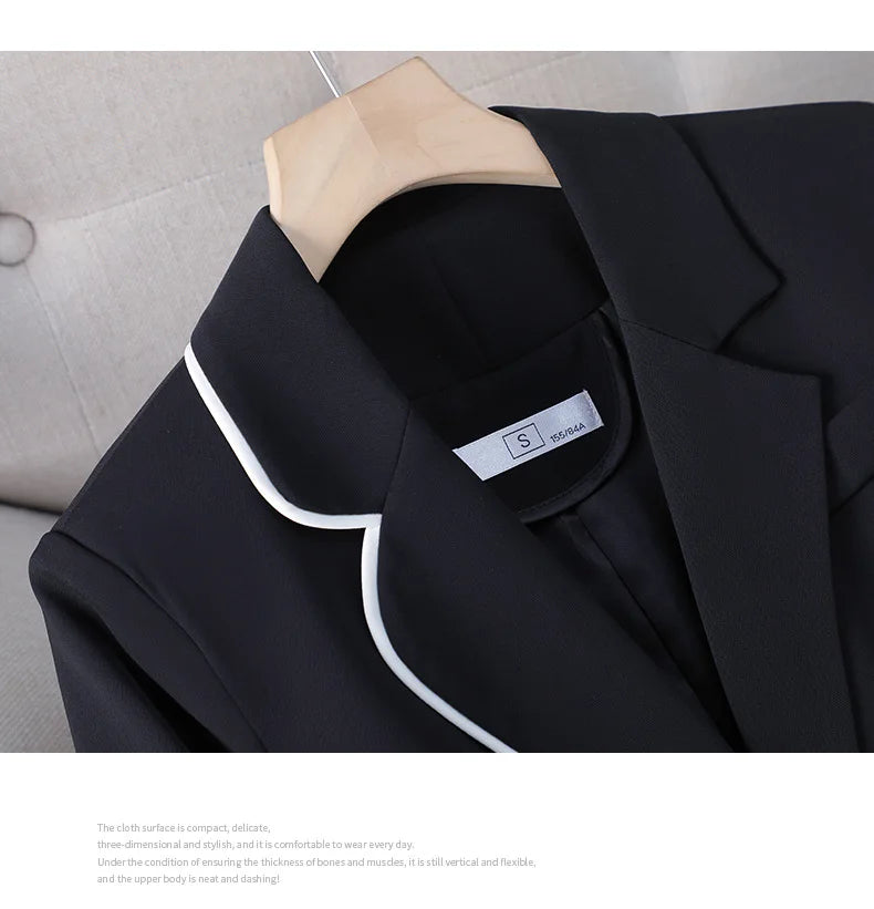 Luxury White Women's Blazer Women's Slim Suit Fashion Temperament Formal Suit Elegant Workwear Western-style Suit Jacket